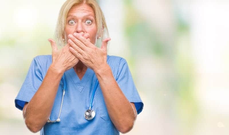 shocked nurse