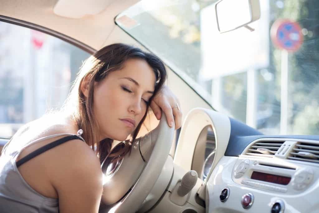 Girl asleep driving | How to Stop Falling Asleep While Driving After Night Shift​