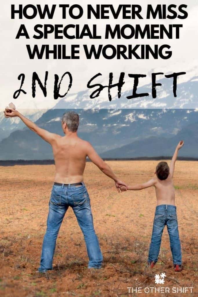Man and son standing with no shirts outside | 2nd shift and managing a family