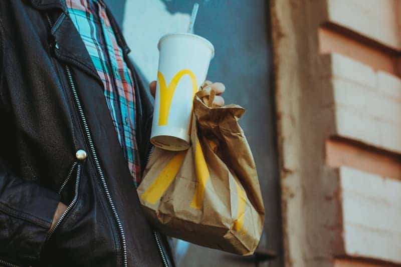 McDonalds bag and drink | Not gaining weight as a shift worker