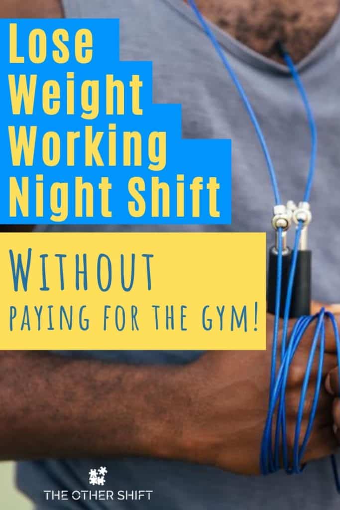 Man holdking skipping rope | Night shift weight loss