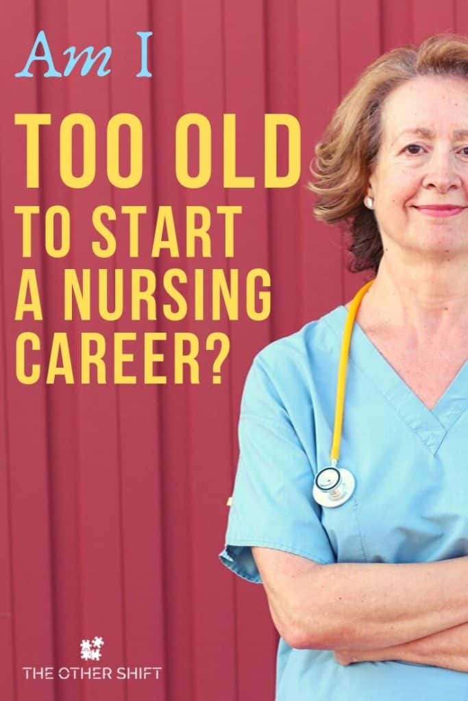 Older nurse wearing scrubs with stethoscope | Am I Too Old to Become a Nurse? 7 Tips for Joining After 40