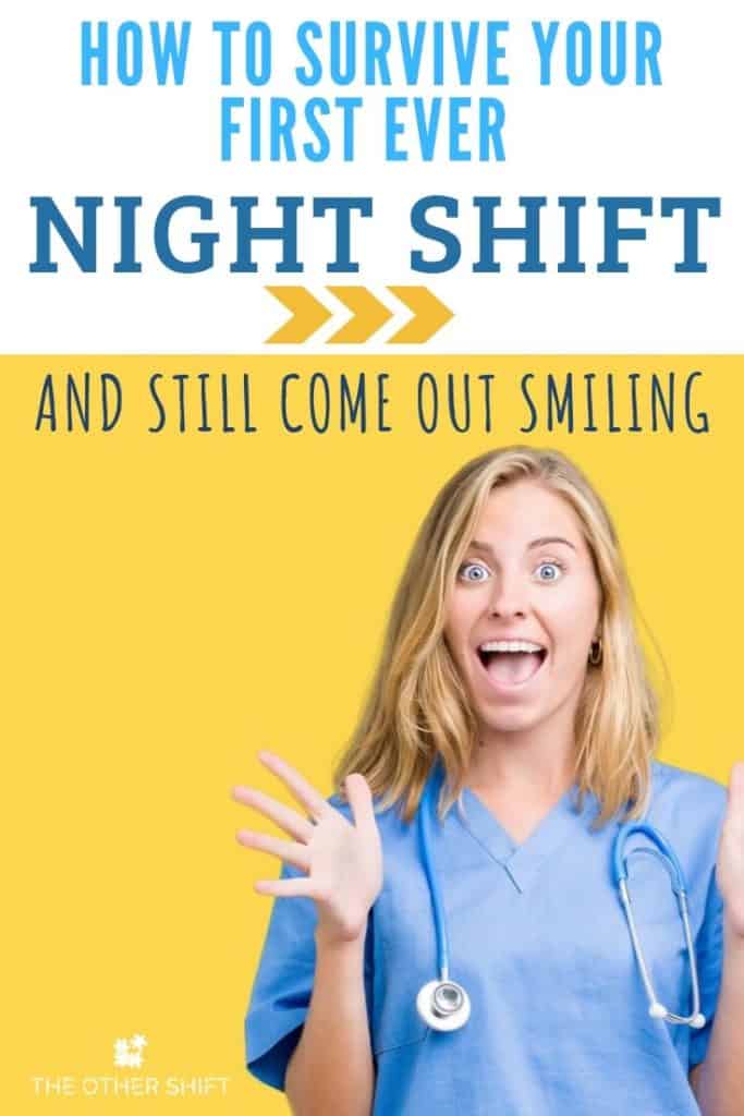 Blond woman wearing medical scrubs smiling | How to Work Your First Ever Night Shift and What to Expect
